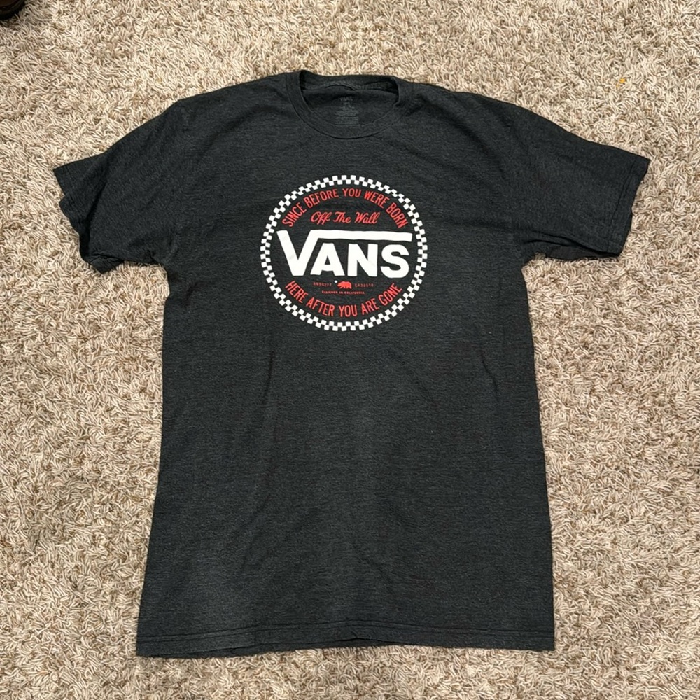 VANS Since Before You Were Born Here After You Are Gone T-Shirt Size Large Grey